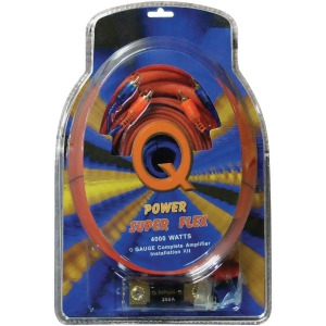 Qpower 0Gampkitsflex Qpower 0 Gauge Amp Kit Super Flex - All