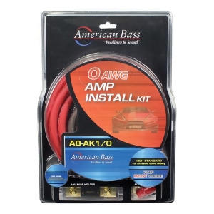 American Bass Ak1/0 Amplifier Wiring Kit 0 Gauge American Bass - All