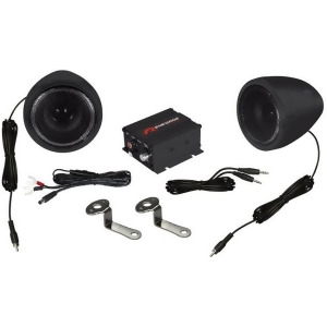 Renegade Rxa100b Renegade Motorcycle Kit Speaker and Amplifier 100W Max Black - All