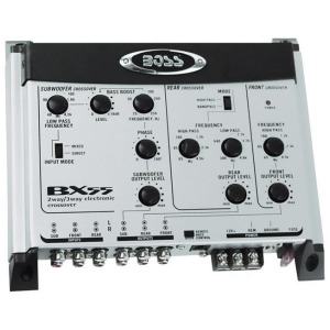 Boss Audio Bx55 Boss 2/3 Way electronic Crossover remote woofer level control - All