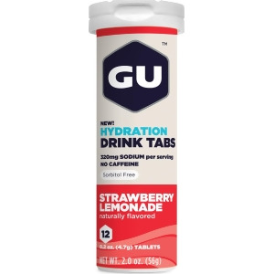 Gu 123143 Gu Gu Hydration Tabs Strawberrylemonsingles - All