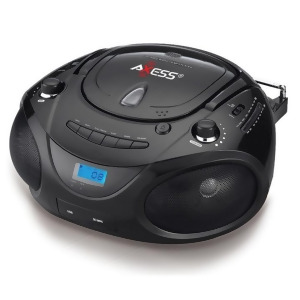 Axess Pb2703bk Axess Portable Mp3/cd/usb/sd Boombox with Amfm Stereo Black - All