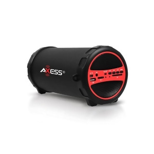 Axess Spbt1031rd Axess Portable Bluetooth IndoorOutdoor Red with BuiltIn 3 Inch Sub - All