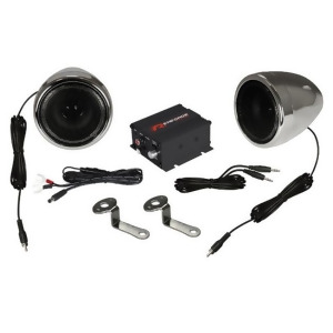 Renegade Rxa100c Renegade Motorcycle Kit Speaker and Amplifier 100W Max Chrome - All