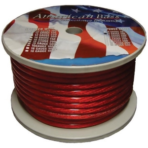 American Bass 4Gr Wire American Bass 4 Ga. Red 100 Ft. Roll 2104R Ab1666 R - All