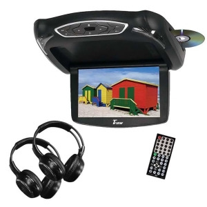 Tview T133dvfd Tview 13.3 Widescreen Flip Down Monitor Dvd Player 3 Skins - All