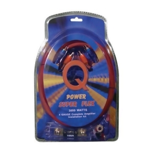 Qpower 4Gampkitsflex Qpower 4 Gauge Amp Kit Super Flex - All