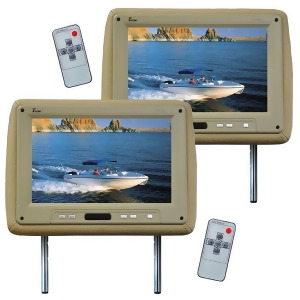 Tview T110pltan Monitor 11.2 Widescreen Tan In Headrest;tview;remote - All