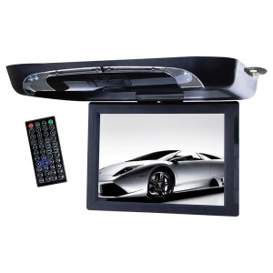 Tview T1591dvfd-bk Tview 15 Flip Down Monitor with Dvd Player Usb/sd Ir/fm Transmitters - All
