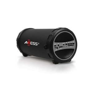 Axess Spbt1031gy Axess Portable Bluetooth IndoorOutdoor Grey with BuiltIn 3 Inch Sub - All