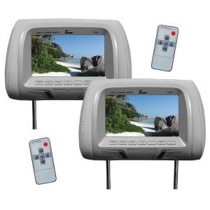 Tview T726pl-gr Tview 7 Tft/lcd Car Headrest with MonitorPair Gray - All