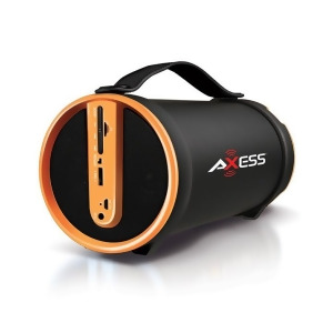 Axess Spbt1033yl Axess Yellow Portable Bluetooth IndoorOutdoor 2.1 HiFi Cylinder Loud Speaker with BuiltIn 4 Inch Sub - All