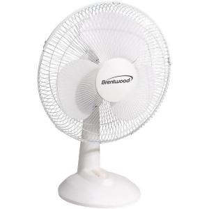 Brentwood Kool Zone F-12dw 12 Oscillating Desk Fan - All