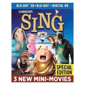 Sing 3D/blu Ray/blu Ray W/digital Hd 3D - All
