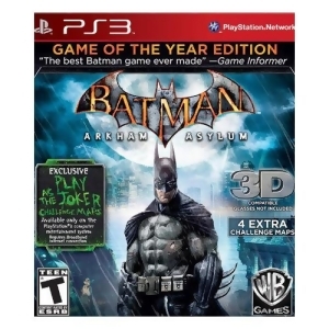 Batman Arkham Asylum Game Of The Year - All
