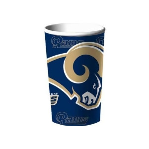 Nfl Cup St Louis Rams 18 Piece Sleeve 22 Ounce Nla - All
