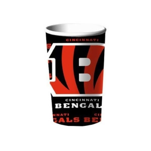 Nfl Cup Cincinnati Bengals 18 Piece Sleeve 22 Ounce Nla - All