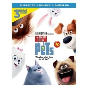 Secret Life Of Pets Blu Ray/3d/digtial Hd/uv/2 Disc 3-D - All