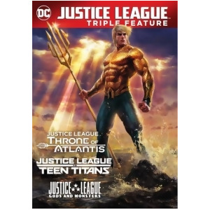 Dcu Justice League Vs Teen Titans/gods Monsters/throne Of Atlantis Dvd - All