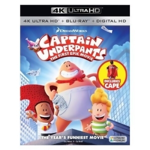 Captain Underpants-1st Epic Movie Blu-ray/4k-uhd/digital Hd/cape - All