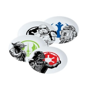 Star Wars 10 Inch Ceramic Plate Set Of 4 - All