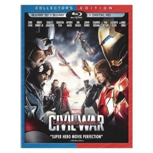 Captain America-civil War Blu-ray/3d/2d/2 Disc/digital Hd 3-D - All