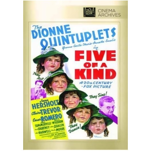 Mod-five Of A Kind Dvd/non-returnable/dionne Quints/1938 - All