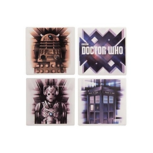 Dr Who Ceramic Coaster Set Of 4 - All