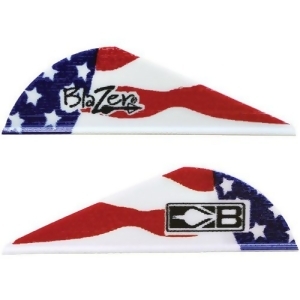 Bohning 10832Af2 Bohning Blazer Vanes True Color 2 American Flag 100Pk - All