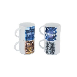 Dr Who Stacking Ceramic Mug Set Of 4 - All
