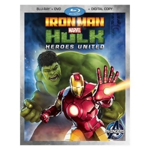 Iron Man Hulk-heroes United Blu-ray/dvd/dc/2 Disc Combo - All