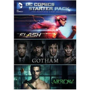 Dc Starter Pack-flash/arrow/gotham-season 1 Dvd/16 Disc/3pk - All