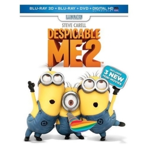 Despicable Me 2 3D/blu Ray/dvd W/digtial Hd/uv/3discs 3-D - All