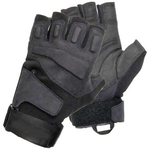 Vista 8068Lgbk Blackhawk Men's Black Solag Special Ops 1/2 Finger Light Assault Glove Large - All