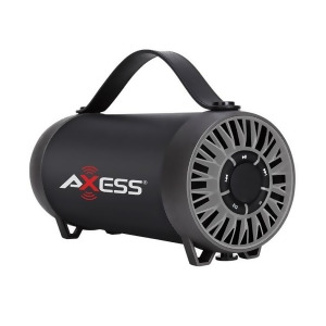 Axess Spbt1056sl Axess Portable Bluetooth Speaker Built-In Usb Support Fm Radio Line-In Function Rechargeable Battery - All