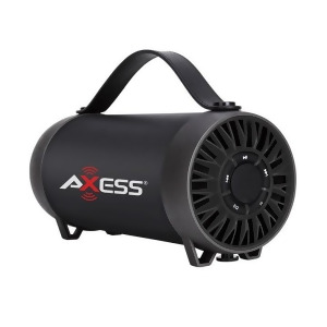 Axess Spbt1056bk Axess Portable Bluetooth Speaker Built-In Usb Support Fm Radio Line-In Function Rechargeable Battery - All