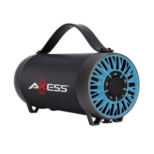 Axess Spbt1056bl Axess Portable Bluetooth Speaker Built-In Usb Support Fm Radio Line-In Function Rechargeable Battery - All