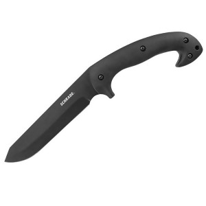 Bti Tools Schf43 Schrade Frontier Schf43 Hollow Grind Fixed Blade Knife Black - All