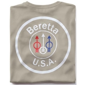 Beretta Ts252t14160950s Beretta T-shirt Usa Logo Small Dove Grey - All