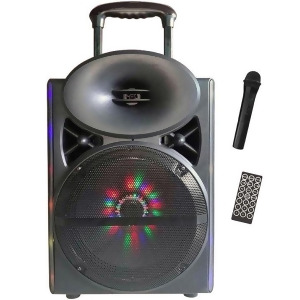 Maxpower Mpd126l MaxPower Single 12 Woofer with built in Rechargeable battery wireless mic - All
