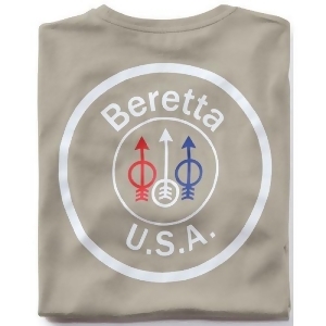 Beretta Ts252t14160953x Beretta T-shirt Usa Logo 3X-large Dove Grey - All