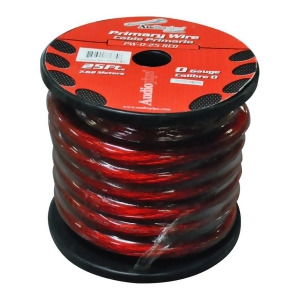Nippon Pw025rd Power Wire Audiopipe 0Ga. 25' Red - All