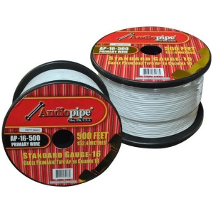 Nippon Ap16500wh Audiopipe 16 Gauge 500Ft Primary Wire White - All