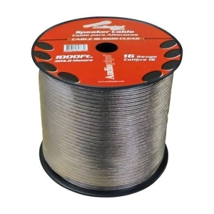 Nippon Cable161000 Speaker Wire Audiopipe 16 Ga 1000' Clear - All