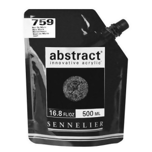 Savoir-faire 10121521759 Sennelier Abstract Acrylic 500Ml Pouch Mars Black - All