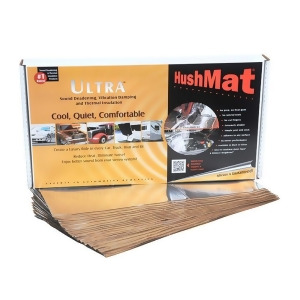 Hushmat 10401 Hushmat Floor/Dash Kit Silver; 20 Sheets; 12 in. x 23 in.; 38.75 sq. ft. - All