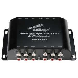 Audiopipe Split-3003rca Audiopipe Multi-Audio Amplifier 3 Rca outputs w/bulit in 10V line driver - All