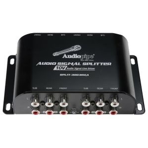 Audiopipe Split-3003rca Audiopipe Multi-Audio Amplifier 3 Rca outputs w/bulit in 10V line driver - All