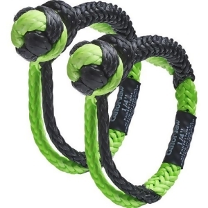 Bubba Rope 176744 Bubba Rope Mini Gator Jaw 1/4 Synthetic Shackles Black/green - All