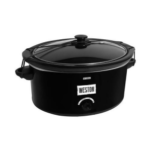 Weston Brands 032200W Weston Slow Cooker 8 Quart W/ Lid Latch Strap Black - All